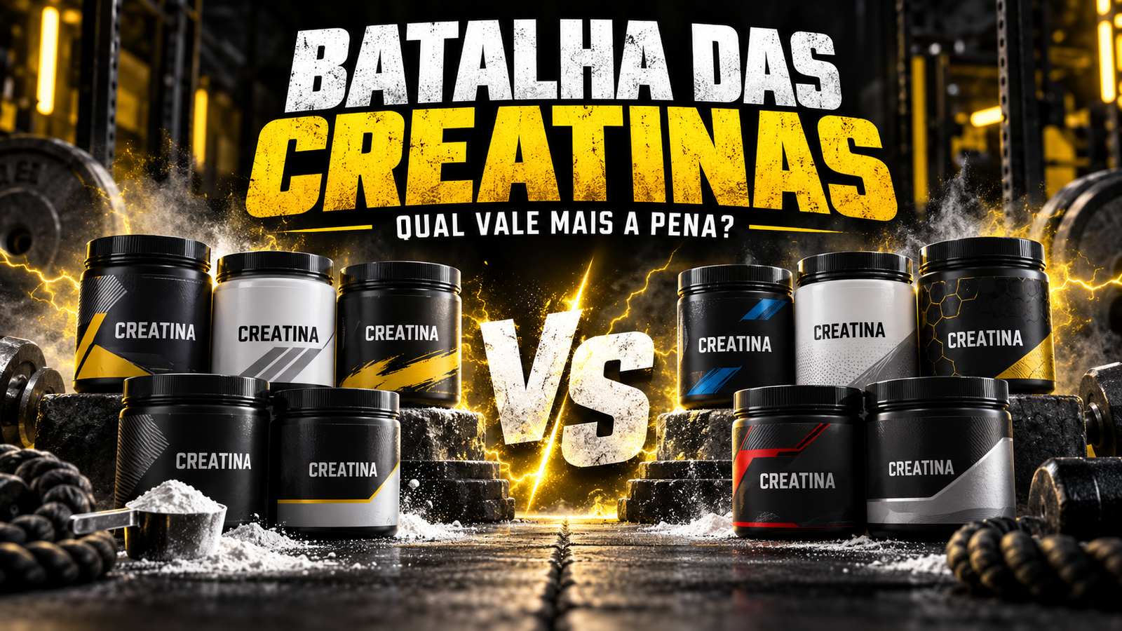 Leia mais sobre o artigo A Guerra das Creatinas: 10 opções custo-benefício para comparar e escolher a ideal